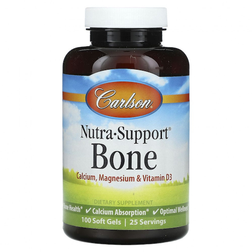 Carlson, Nutra-Support, для костей, 100 мягких таблеток #1