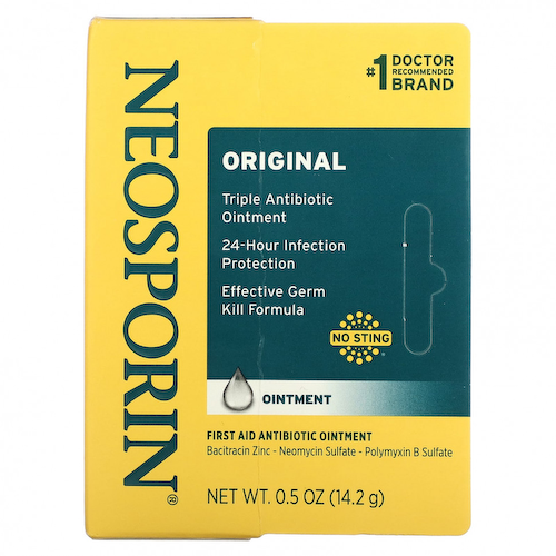 Neosporin, Мазь с антибиотиком для первой помощи, оригинальная, 14,2 г (0,5 унции) #1