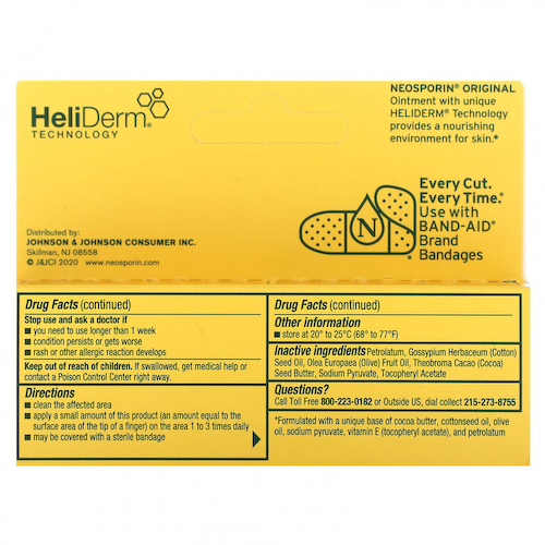 Neosporin, Мазь с антибиотиком для первой помощи, оригинальная, 14,2 г (0,5 унции) #1