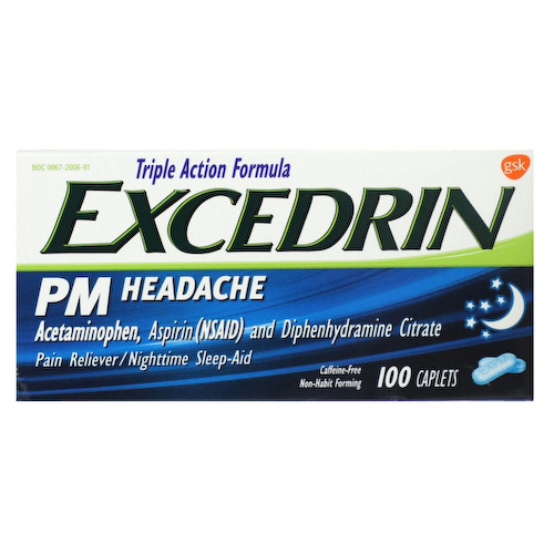 Excedrin, PM Headache, 100 капсул #1