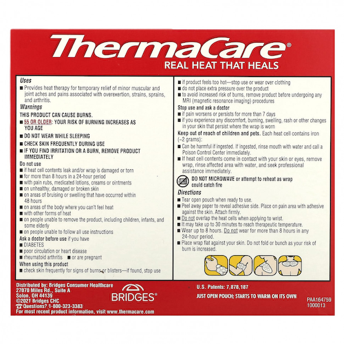 ThermaCare, Облегчение боли в шее, 3 тепловых обертывания для шеи, запястий и плеч #1