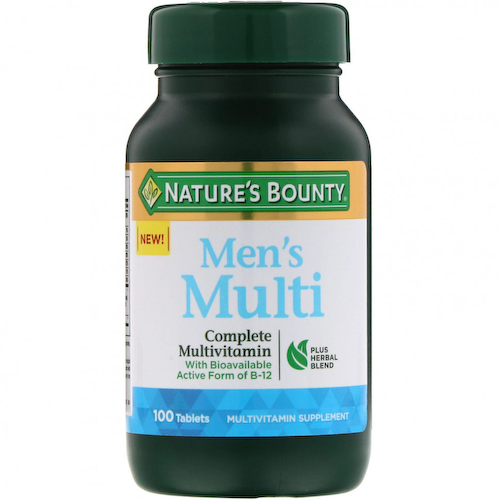 Nature's Bounty, Полноценный мультивитаминный комплекс для мужчин, 100 таблеток #1