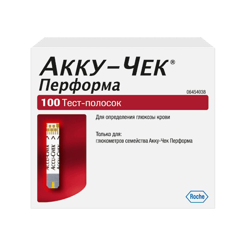 Акку-Чек Перформа Тест-полоски для глюкометра 100 шт #1