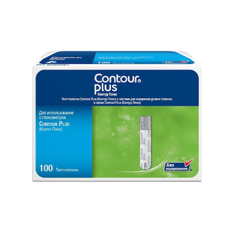 Contour Plus Тест-полоски для глюкометра 100 шт #1