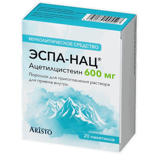 Эспа-Нац 600 мг порошок для приготовления раствора для приема внутрь 3 г 20 шт #1