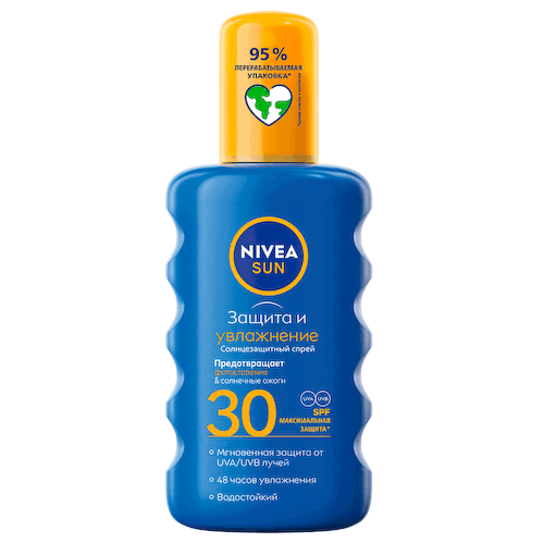 Nivea Sun Спрей солнцезащитный Защита и увлажнение SPF 30 200 мл #1