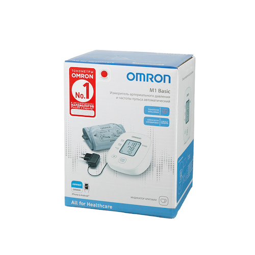 Omron Тонометр автоматический M1 Basic с адаптером и манжетой 22-32 см #1