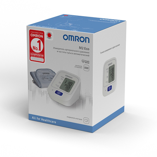 Omron Тонометр автоматический M2 Eco RU на плечо с манжетой 22-32 см #1