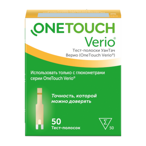 OneTouch Verio Тест-полоски для глюкометра 50 шт #1