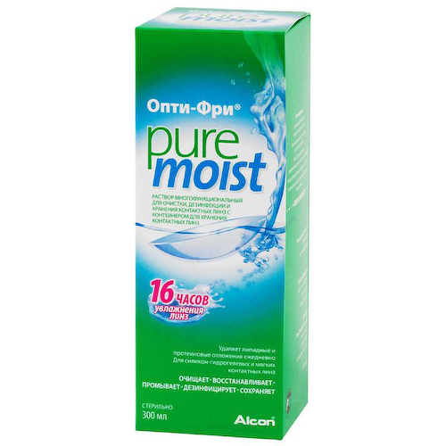 Опти-Фри Pure Moist раствор для контактных линз 300 мл #1
