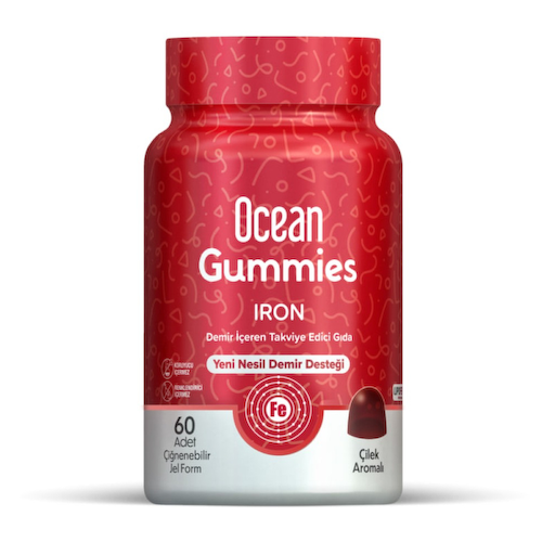 Orzax Ocean Gummies Железо пастилки жевательные Клубника 60 шт #1