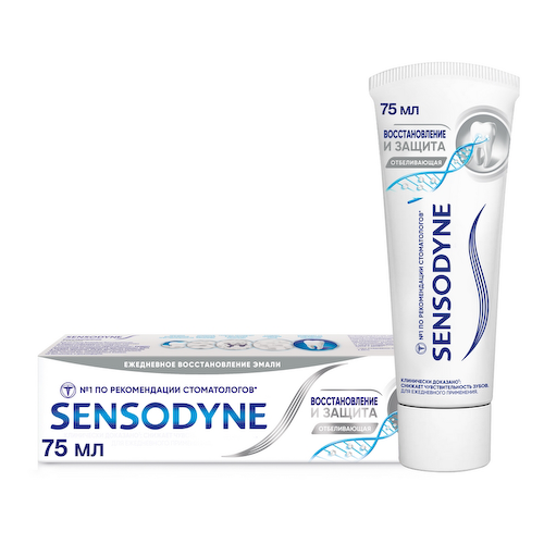 Sensodyne Восстановление и защита Зубная паста отбеливающая 75 мл #1