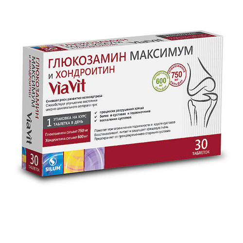 ViaVit Глюкозамин Максимум и Хондроитин таблетки 30 шт #1