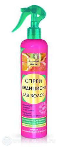 Золотой шелк Спрей-кондиционер Эффект ламинирования 190 мл #1