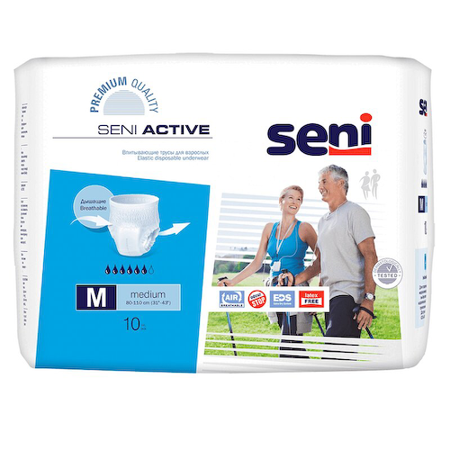 Seni Active Подгузники-трусики для взрослых размер M 10 шт #1