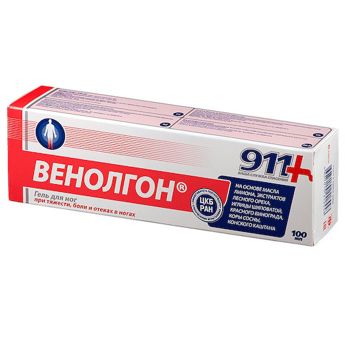 911 Венолгон гель для ног 100 мл #1
