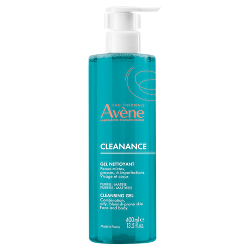 Avene Cleanance Гель очищающий для жирной или склонной к акне кожи лица и тела 400 мл #1