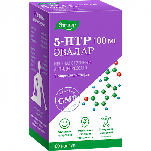 Anti-Age 5-HTP 100 мг Эвалар 5-гидрокситриптофан капсулы 60 шт #1
