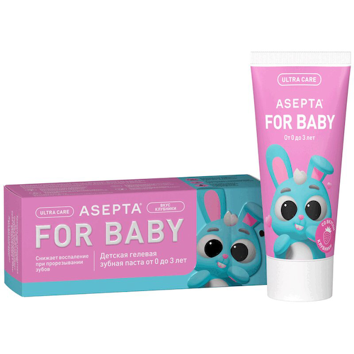 Asepta Baby Зубная паста для детей 0-3 лет Клубника 50 мл #1