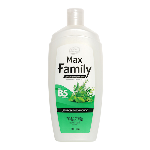 Семейный шампунь "MaxFamily" для всех типов волос ТРАВЯНОЙ, 700 мл #1