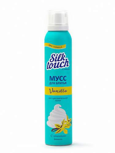 Мусс для бритья carelax silk touch женский, ваниль, 200 мл #1