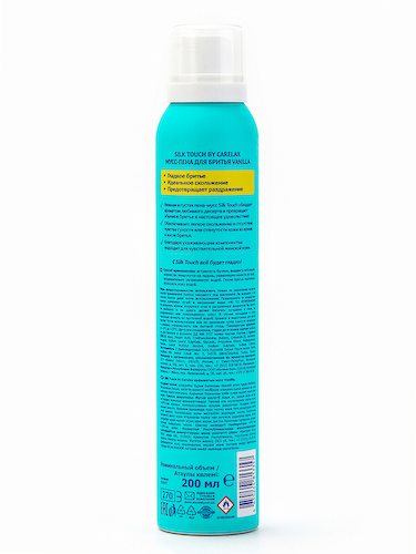 Мусс для бритья carelax silk touch женский, ваниль, 200 мл #1