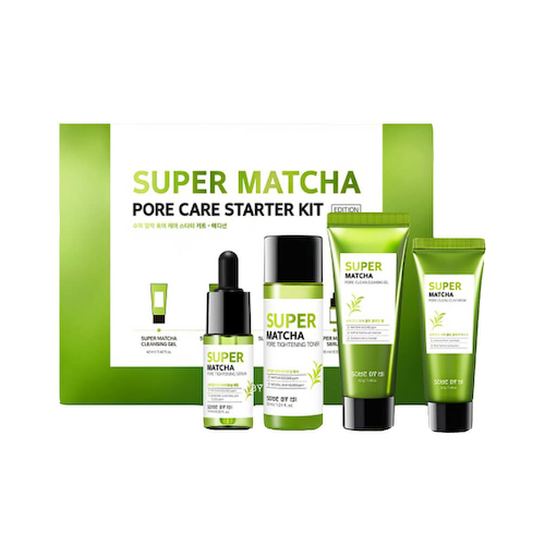Набор миниатюр для сужения пор с чаем матча Some By Mi Super Matcha Pore Care Starter Kit #1