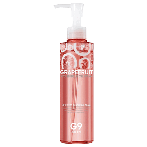 Кислородное масло-пенка с грейпфрутом G9SKIN Grapefruit Vita Bubble Oil Foam #1
