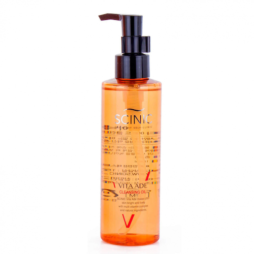 Очищающее гидрофильное масло с витаминным комплексом Scinic Vita Ade Cleansing Oil #1