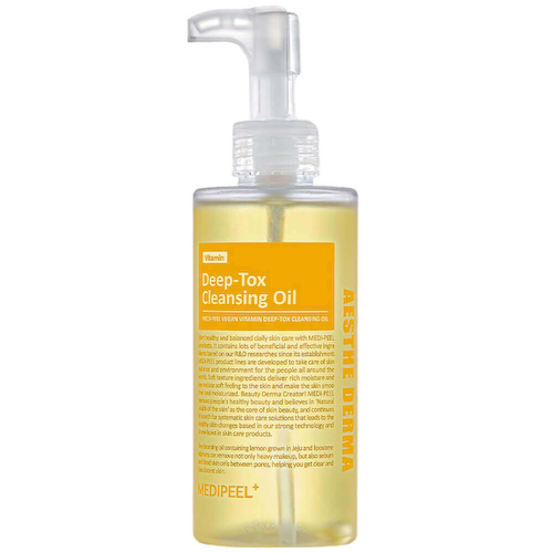 Витаминное гидрофильное масло с липосомами MEDIPEEL Vegan Vitamin Deep-Tox Cleansing Oil #1