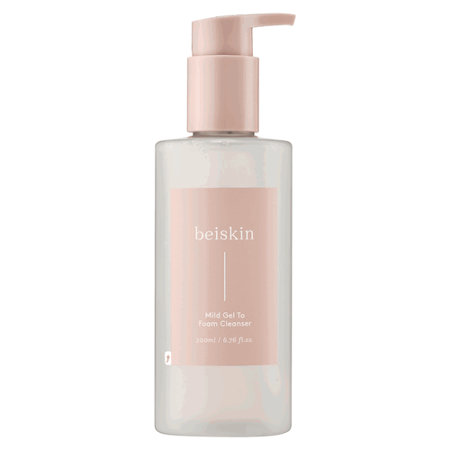 Гель-пенка для деликатного умывания beiskin Mild Gel to Foam Cleanser #1