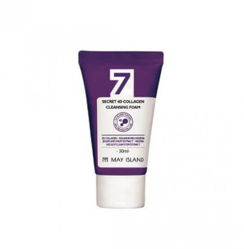Очищающая пенка с 4 видами коллагена May Island 7 Days Secret 4D Collagen Cleansing Foam 30 мл. #1