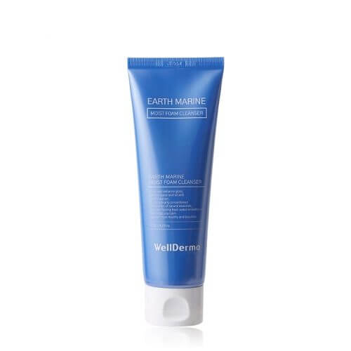 Пенка для умывания с морскими минералами WellDerma Earth Marine Moist Foam Cleanser #1