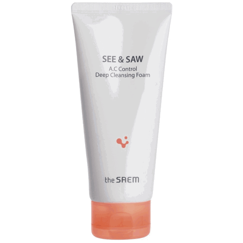 Пенка для жирной кожи лица The Saem See & Saw A.C Control Deep Cleansing Foam #1