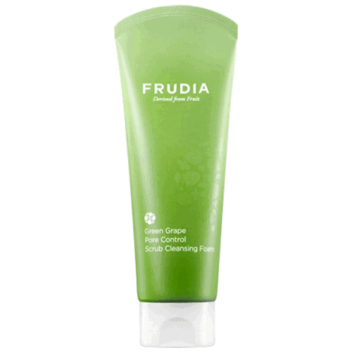Пенка-скраб для глубокого очищения пор Frudia Green Grape Pore Control Scrub Cleansing Foam #1