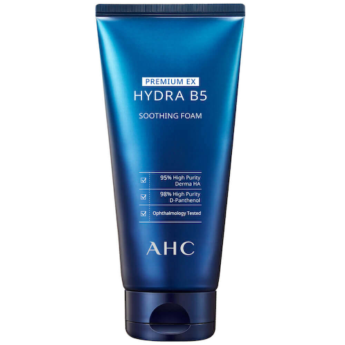 Премиальная пенка для умывания с успокаивающим действием AHC Premium Hydra B5 Soothing Foam #1
