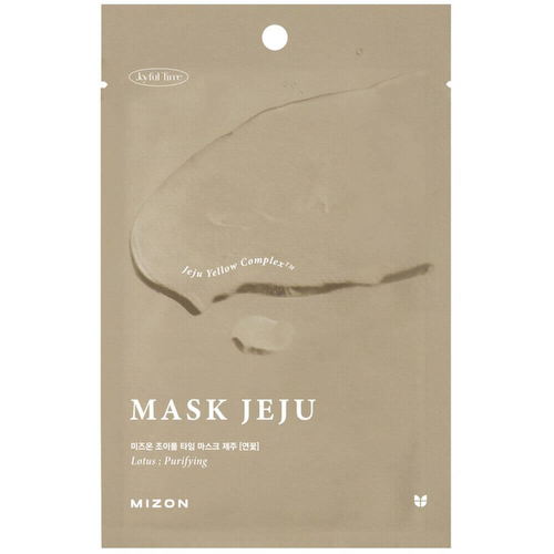 Антиоксидантная тканевая маска для лица с лотосом Mizon Joyful Time Mask Jeju Lotus #1