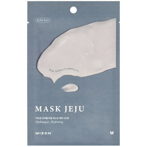 Антиоксидантная тканевая маска для лица с гортензией Mizon Joyful Time Mask Jeju Hydrangea #1