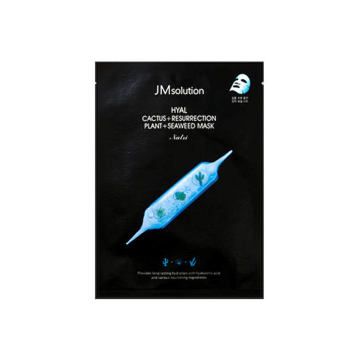 Тканевая маска с кактусом и водорослями JMsolution Hyal Cactus + Resurrection Plant + Seaweed Mask #1