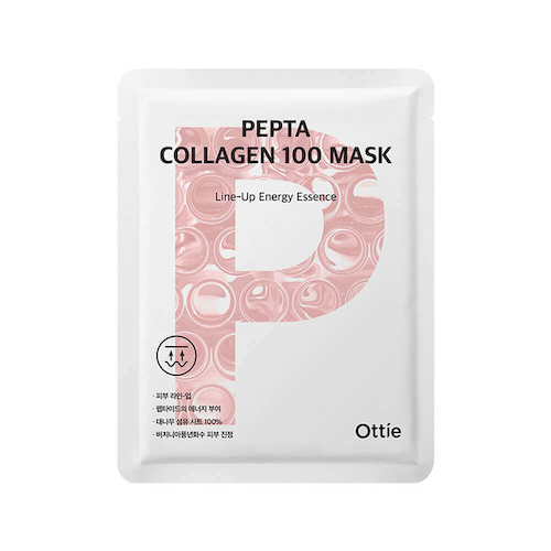 Универсальные тканевые маски Ottie 100 Mask Pepta Collagen #1