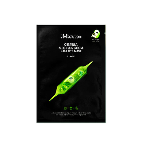 Успокаивающая тканевая маска с центеллой JMsolution Centella Aloe + Mushroom + Tea Tree #1