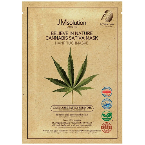 Веганская маска с маслом конопли JMsolution Europe Believe In Nature Cannabis Sativa Seed Oil Mask #1