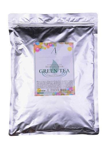 Альгинатная маска с зелёным чаем Anskin Modeling Mask Green Tea For Balance & Calming Мягкая упаковка: 1000 гр #1