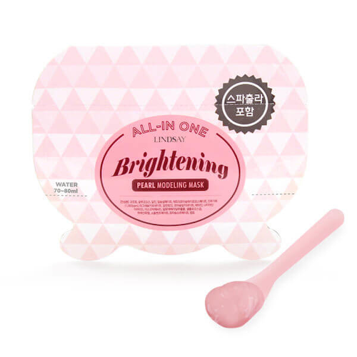 Альгинатные маски на 1 применение Lindsay All-in-One Modeling Mask Brightening Pearl - С жемчужной пудрой #1