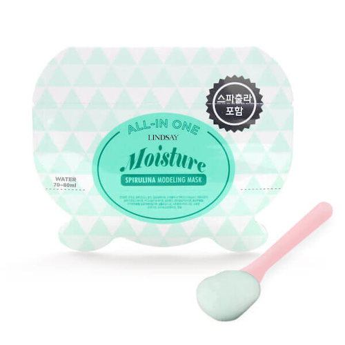 Альгинатные маски на 1 применение Lindsay All-in-One Modeling Mask Moisture Spirulina - С водорослью Спирулиной #1
