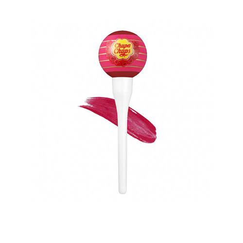 Стойкая жидкая помада-тинт с ярким пигментом Chupa Chups Lip Locker Tint - 04 Малина #1