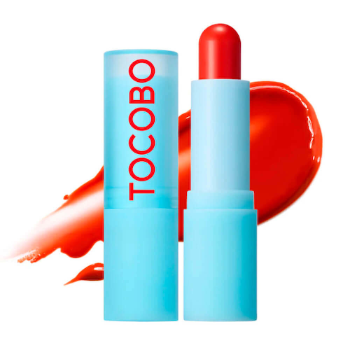 Увлажняющий оттеночный бальзам для губ Tocobo Glass Tinted Lip Balm 013 Tangerine Red #1