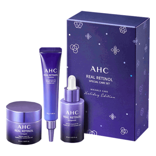 Антивозрастной набор для ухода за кожей с ретинолом AHC Real Retinol Special Care Set #1