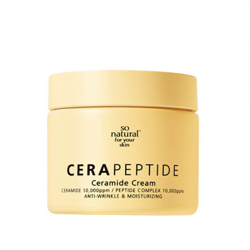 Омолаживающий крем с пептидами и церамидами So Natural Cera Peptide Cream #1