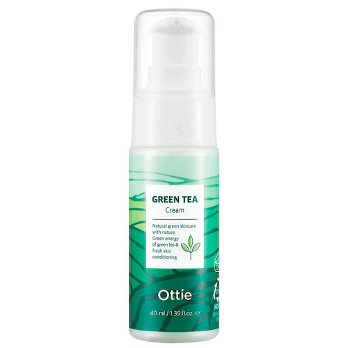 Увлажняющий крем для лица с зелёным чаем Ottie Green Tea Cream #1